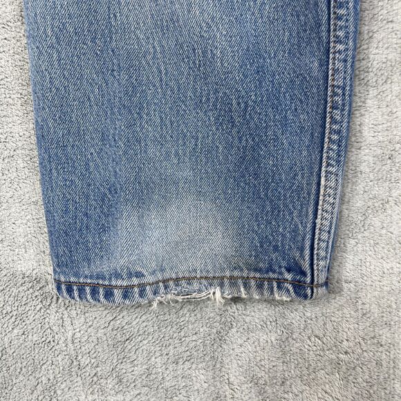VTG Levi's 501 XX Jeans Mens 35x32 Actaul 32x28 Blue Denim Distressed Button Fly - Picture 14 of 16